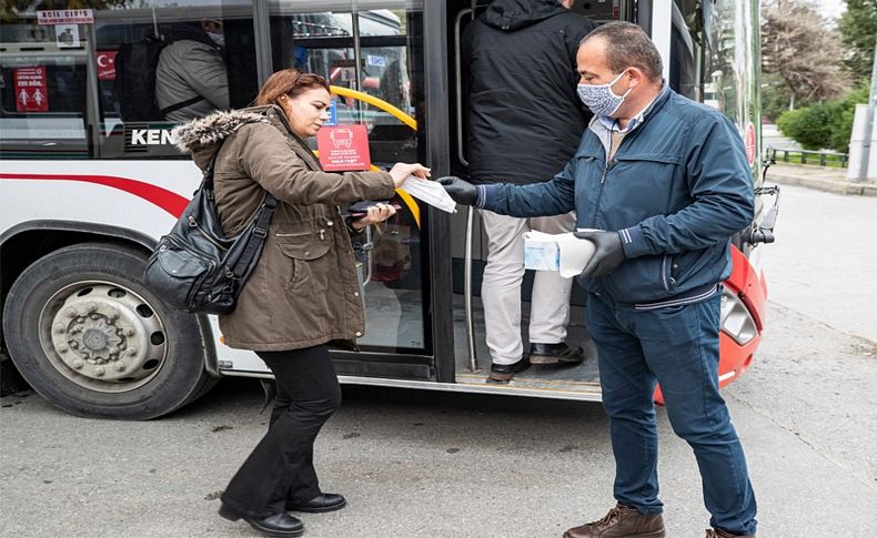 Toplu ulaşımda ücretsiz maske desteği