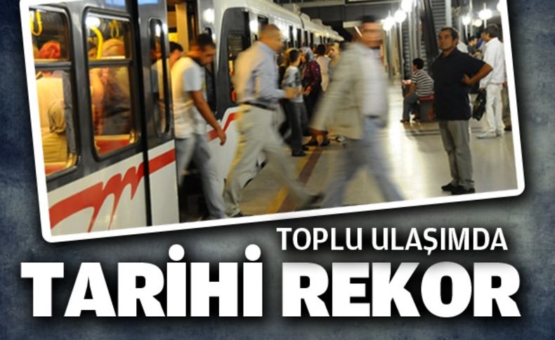 Toplu ulaşımda tarihi rekor