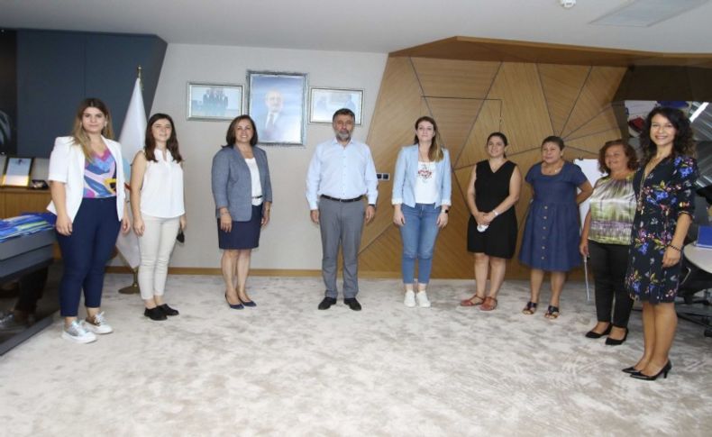 Toplumsal Cinsiyet Eşitliği Komisyonu üyelerinden Başkan Sandal'a ziyaret
