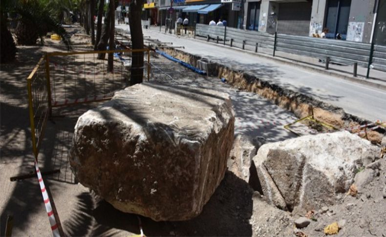 Tramvay inşaatına tarihi eser molası