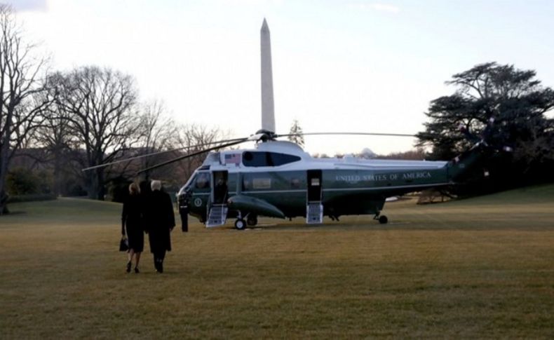 Trump Beyaz Saray'dan ayrıldı: Bir şekilde geri döneceğim