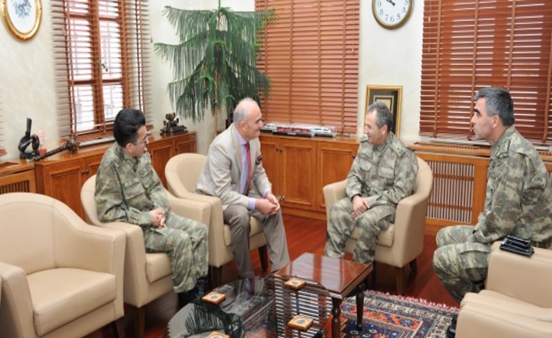 Tuğgeneral Doğru, Başkan Yılmaz’ı ziyaret etti