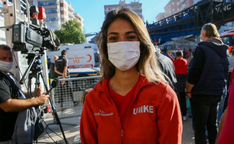 UMKE personeli Edanur, Türkiye'nin gönlüne taht kurdu