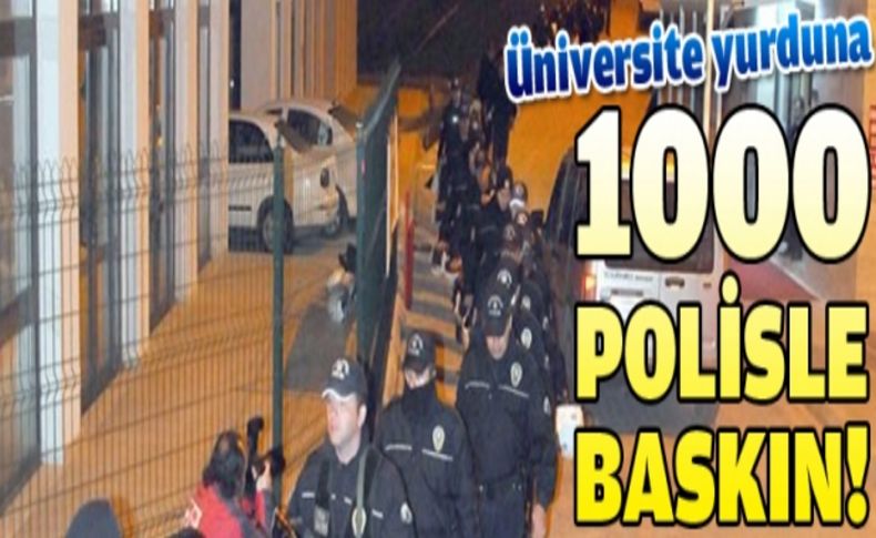 Üniversite yurdunda polis araması