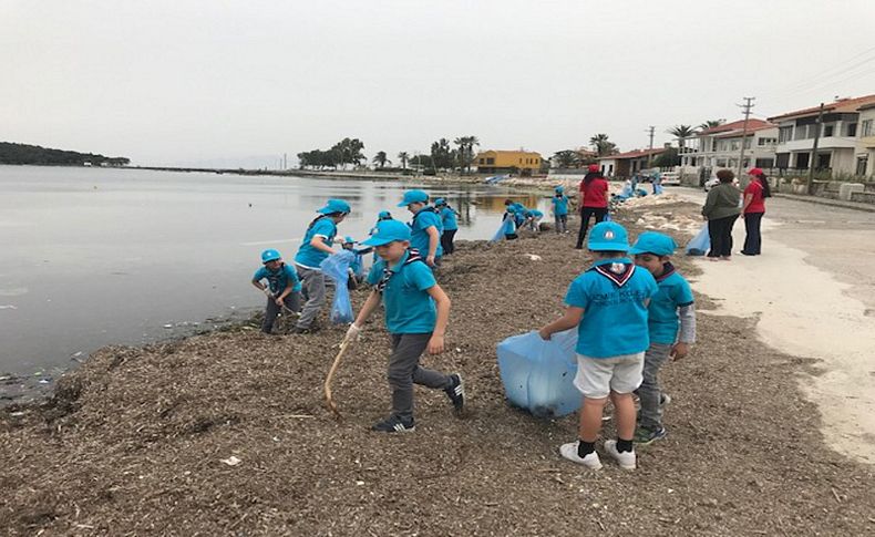 Urla'da deniz ve kıyı temizliği seferberliği