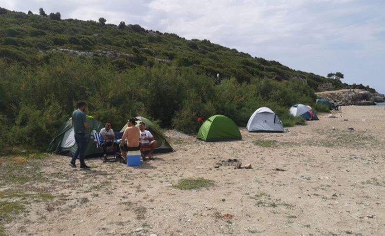 Urla'da kamp yasağı denetimleri başladı