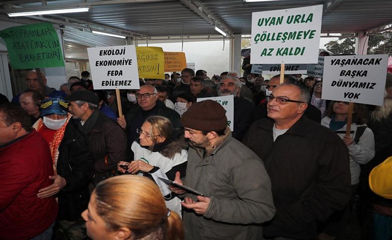 Urla'da taş ocağı isyanı