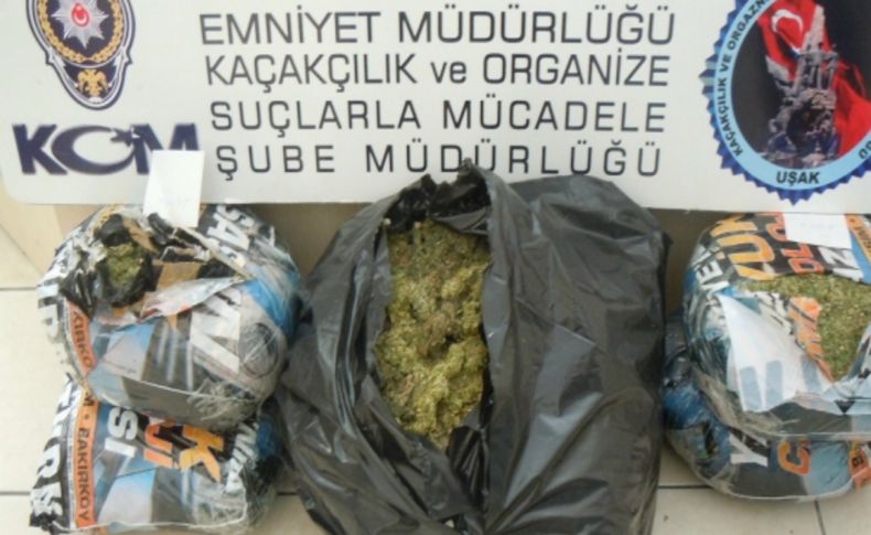 Uşak’ta uyuşturucu operasyonu