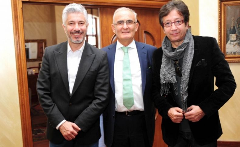 Uygur kardeşler, Belediye Başkanı Yılmaz'ı ziyaret etti