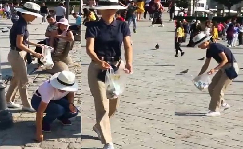 Uzaklardan gelip çöp topladılar