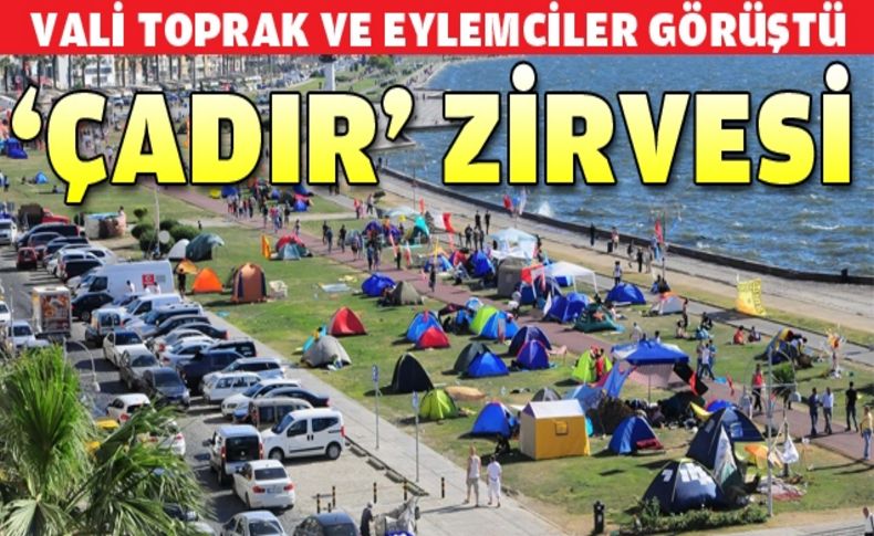 Vali ve eylemciler görüştü!