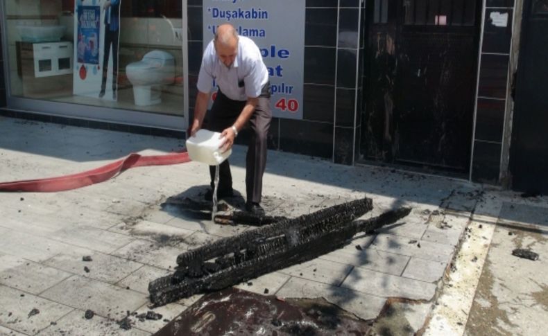 Vatandaşlardan yangına bidonlu müdahale