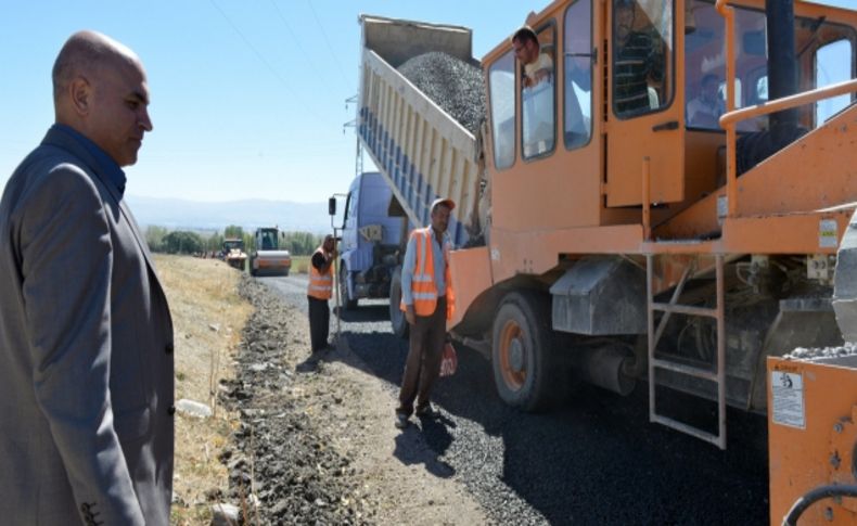 Yakutiye'de köy yolları asfaltlandı