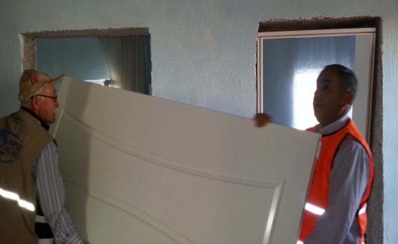 Yarım kalan evi hayırseverler tamamladı