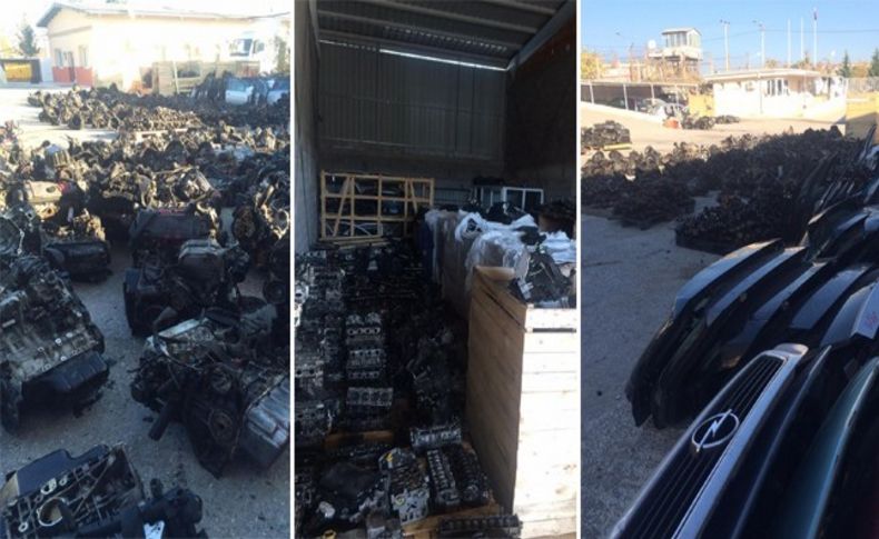 İzmir'de kaçak otomobil parçası operasyonu
