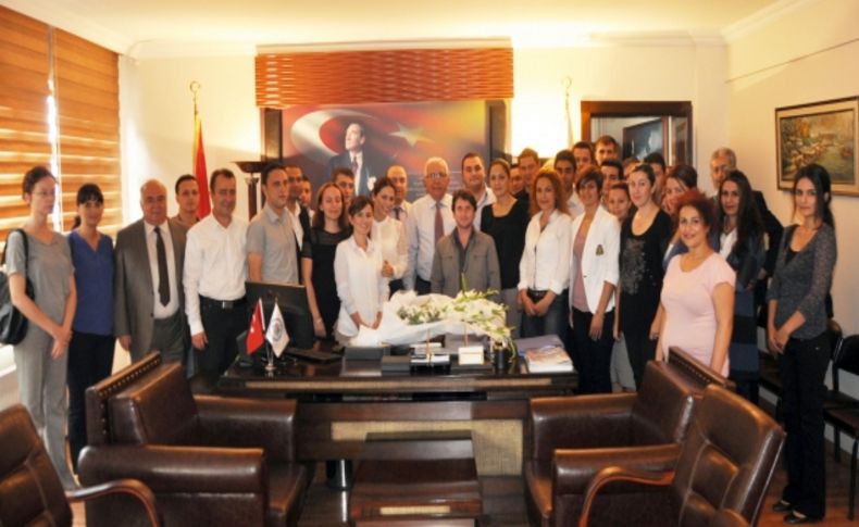 Yeni memurlardan başkana teşekkür ziyareti