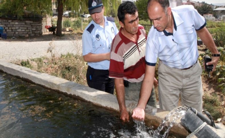 Yenimahalle’de kanal suyu kullanımına karşı denetim