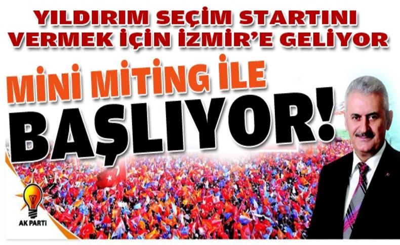 Yıldırım için il binası önünde miting gibi karşılama!