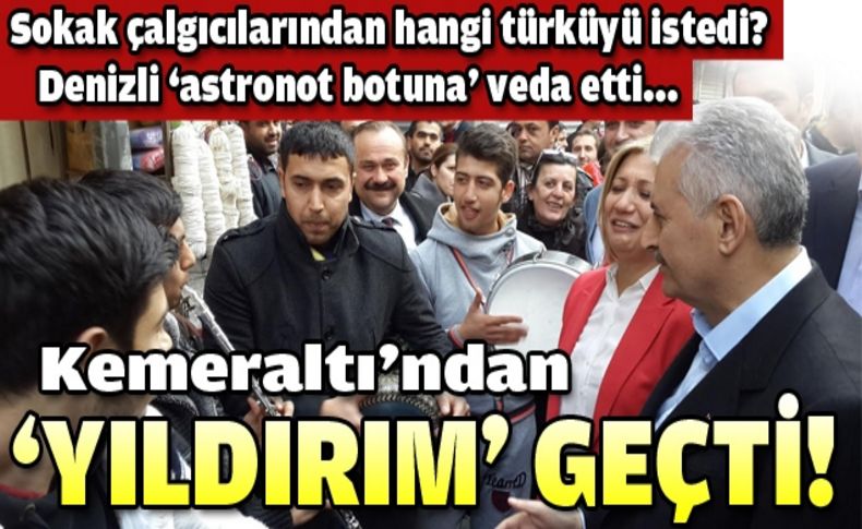 Yıldırım'dan tarihi çarşıya ziyaret