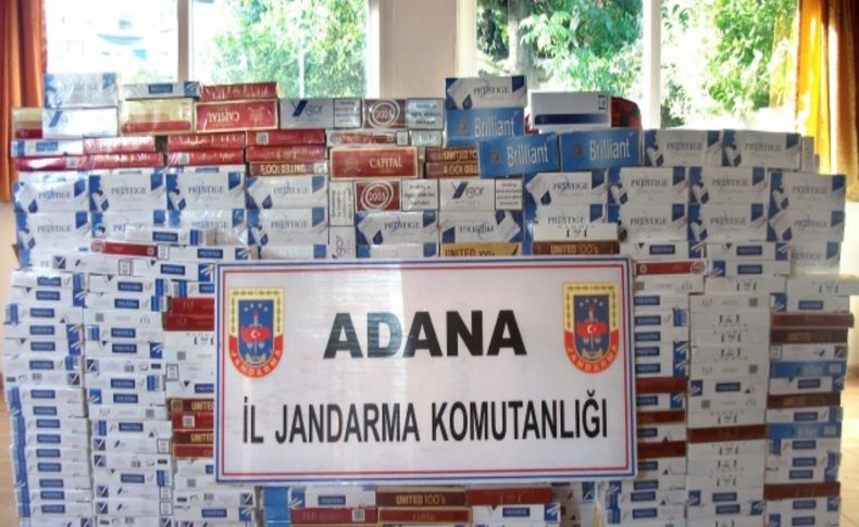 Yolcu treninde 50 bin paket kaçak sigara ele geçirildi
