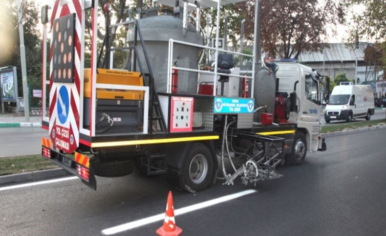 Yollardaki çizgilerin ömrü 4 kat daha fazla olacak