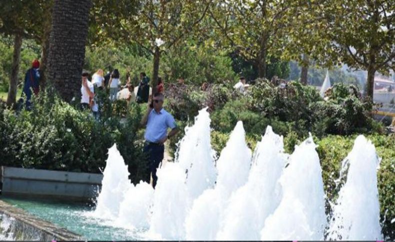 Zabıtadan havuz nöbeti