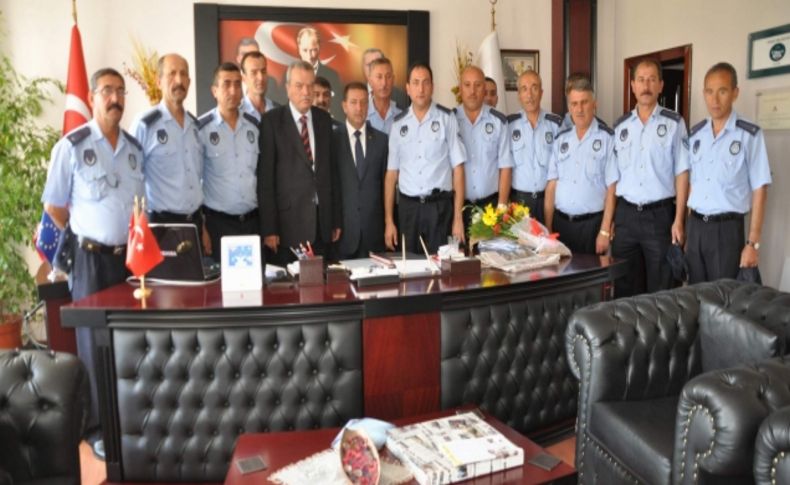 Zabıtadan belediye başkan vekiline ziyaret