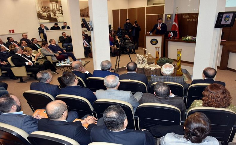 Zeybekci,borsa üyeleriyle bir araya geldi