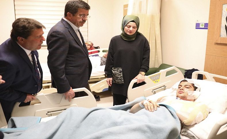 Zeybekci'den 'geçmiş olsun' ziyareti