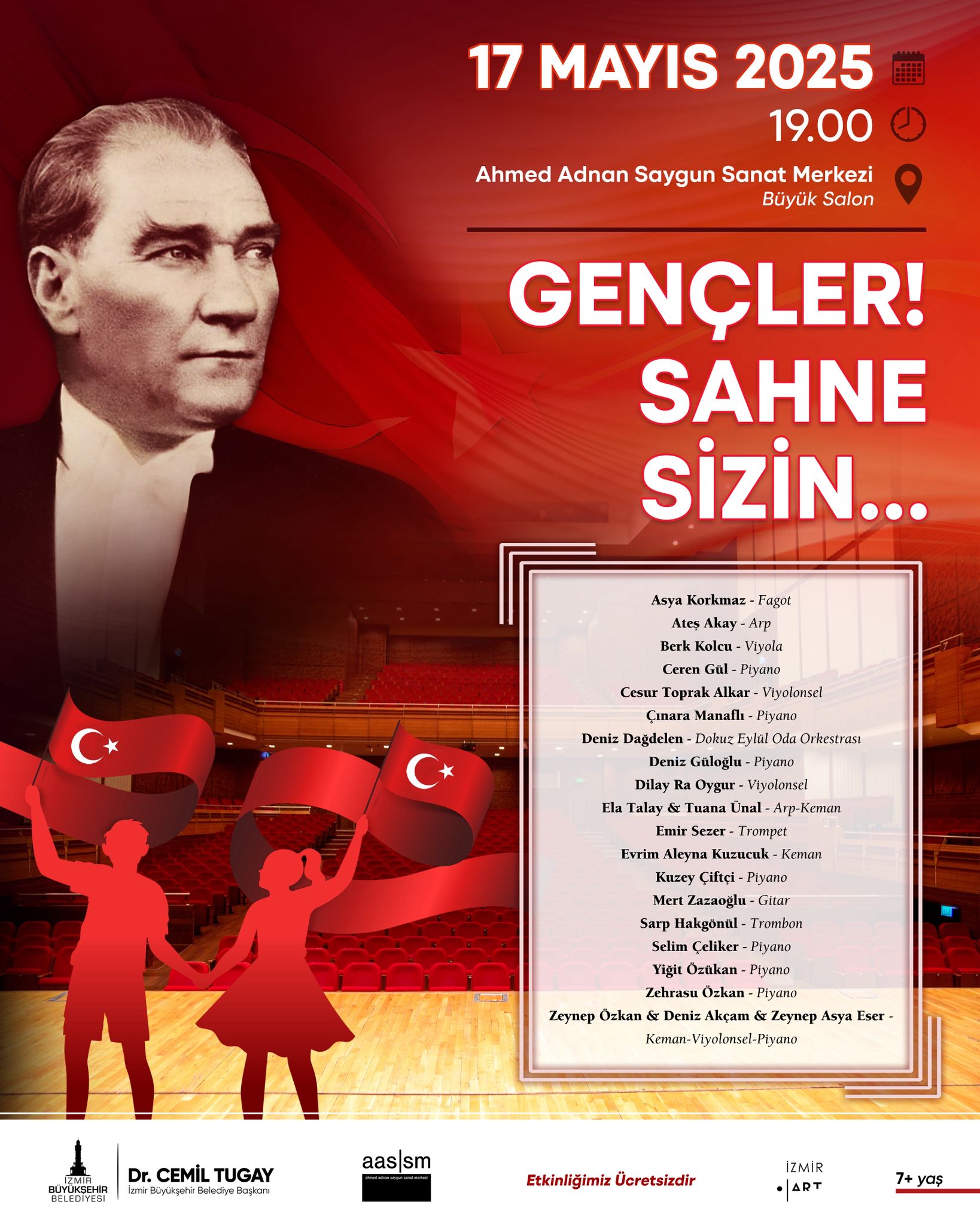 19 Mayıs coşkusu AASSM sahnesinde yaşanıyor