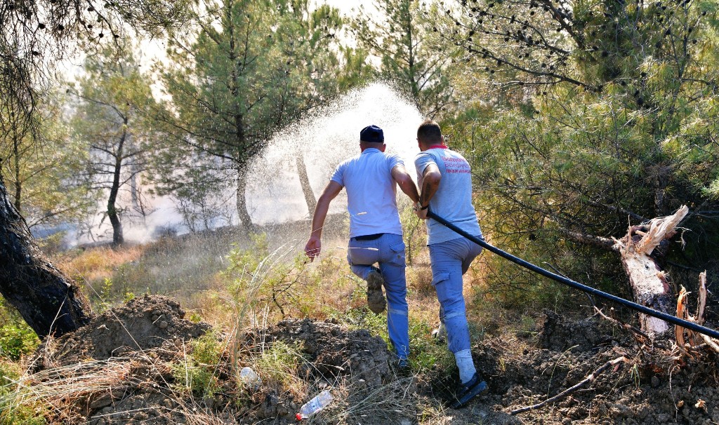 Başkan Eşki'den yangın açıklaması: Büyük ölçüde kontrol altına alındı