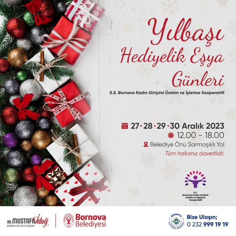 Bornova’da ‘Yılbaşı Hediyelik Eşya Günleri’ başlıyor