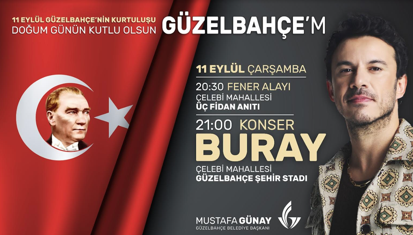 Güzelbahçe’de Kurtuluş Günü coşkuyla kutlanacak: Buray Sahne alacak