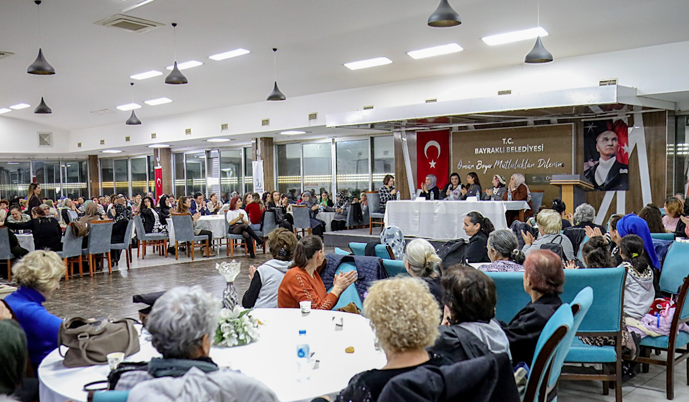 Bayraklı'dan kadına karşı şiddete güçlü mesaj