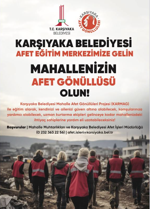 Karşıyaka ‘Mahalle Afet Gönüllüleri’ni arıyor!