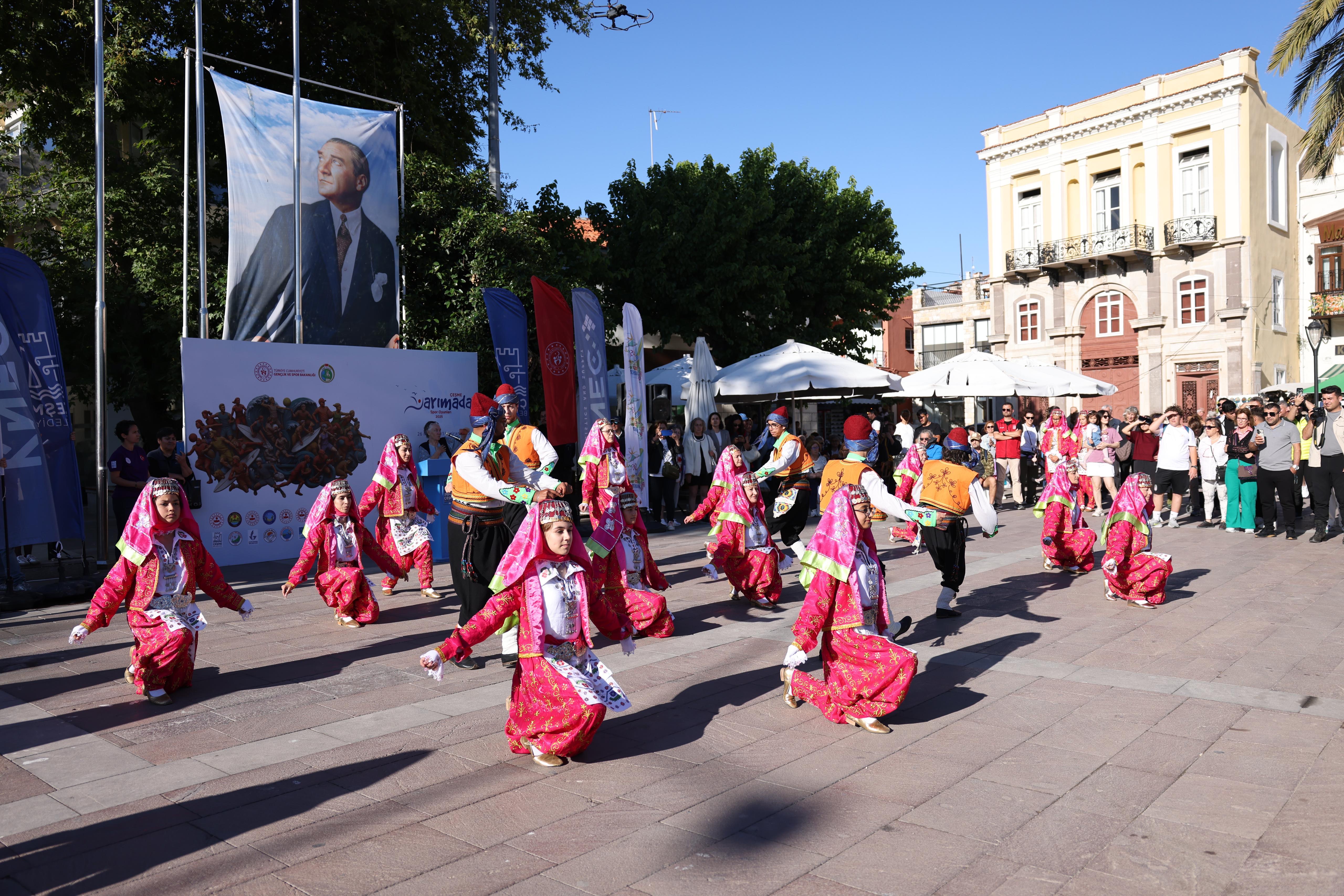 Çeşme’de, 18. Yarımada Spor Oyunları başladı