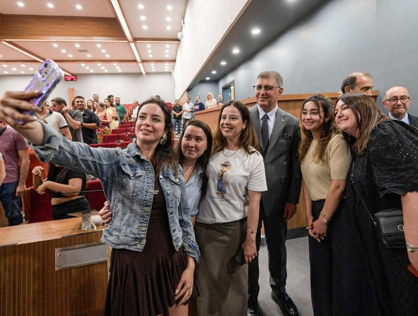 Başkan Tugay personel ile bayramlaştı