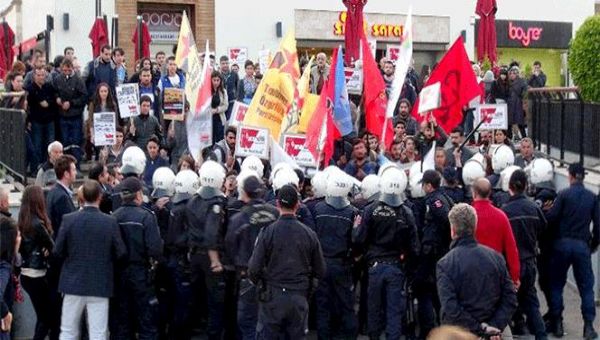 İzinsiz yürüyüşe polis müdahalesi: 13 gözaltı